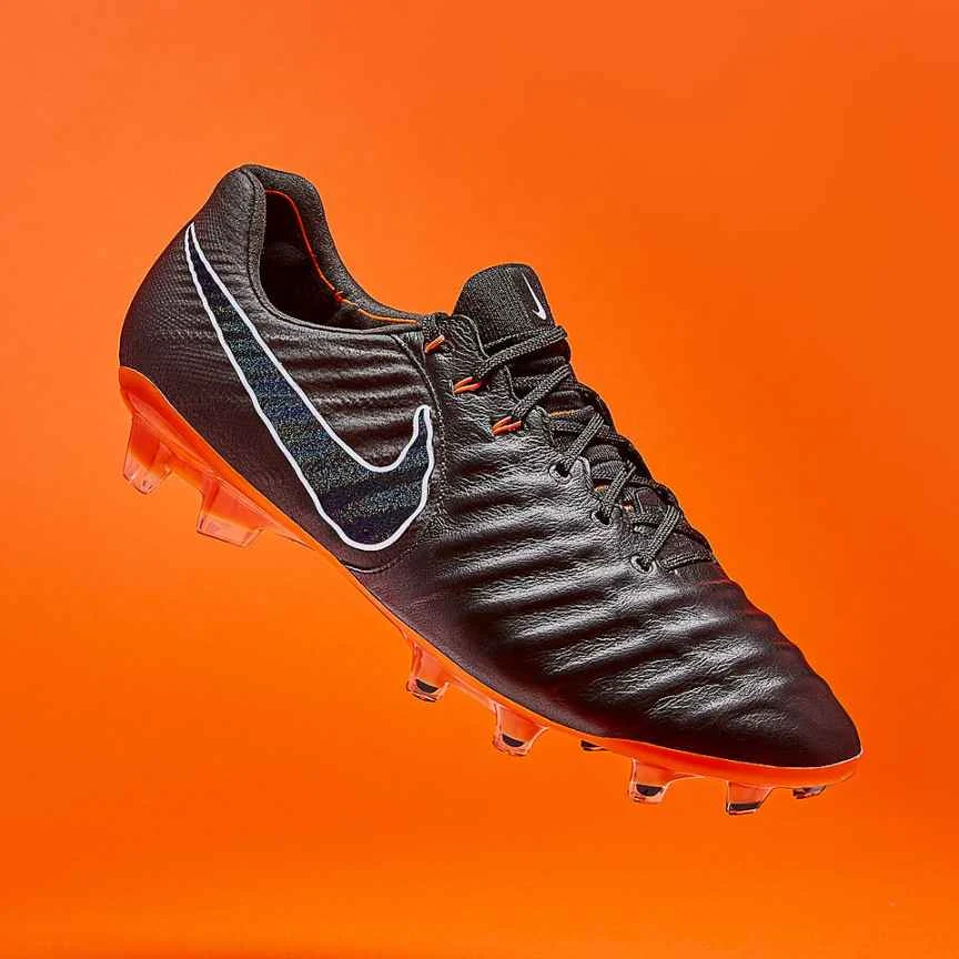Nike Tiempo Legend VII Elite FG - Black/Total Orange/Black/White