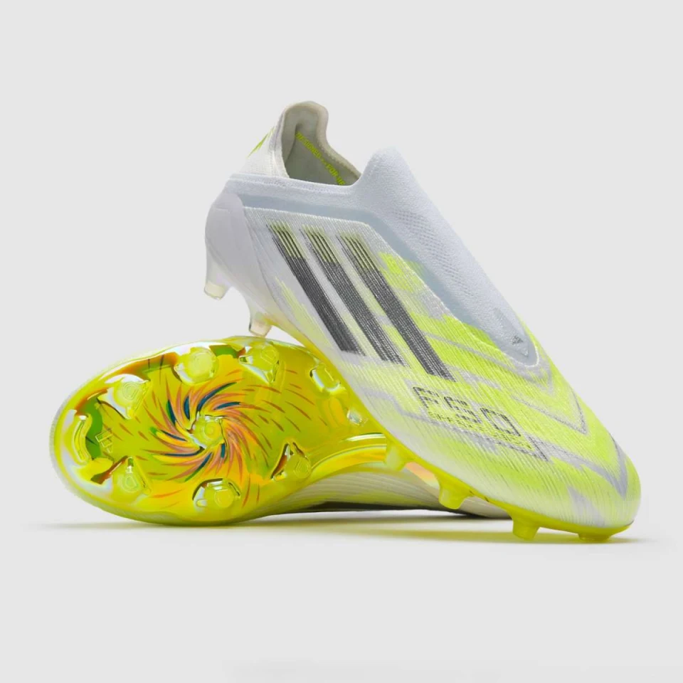 adidas F50 Sparkfusion Elite Laceless FG/AG - Ftwr White/Iron Met./Hi